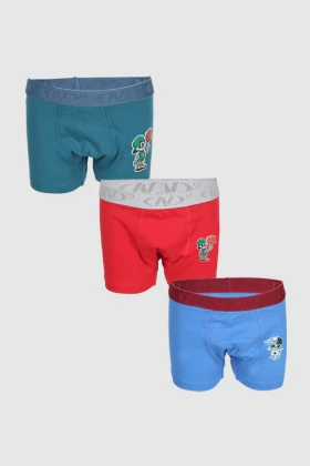 Printed Bundle of 3 Boxers for Boys KBB005 SS22