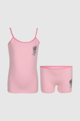 Printed Underwear Set for Girls in Pastel Color KGS001 SS22