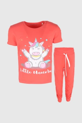 Girls T-Shirt and Pants Pajama Set SKN23599 SS23