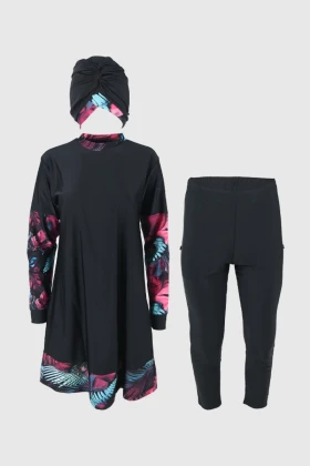 Women Regular Fit Dril Burkini BT22-09L AQ23