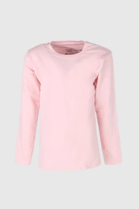 Girls Round Neck Basic Long-Sleeved T-Shirt WKN23692 AW23