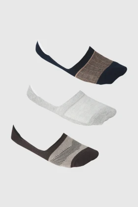 Men Invisible Socks 3 Pieces M.Z 7 275044-15