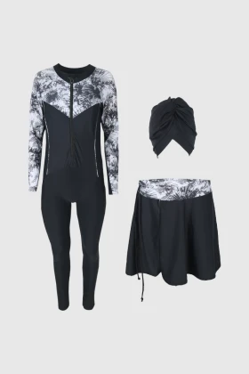 Women Regular Fit Dril Burkini BT22-17L-SKT AQ23