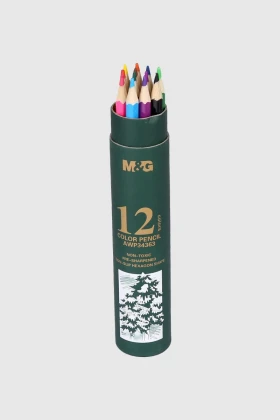 أقلام خشبية للتلوين 12 لون من ام اند جي - AWP34361