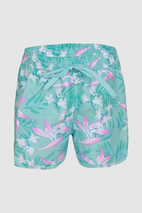 Short Floral Swim Short for Girls in Mint Green JML2104