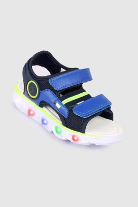 Boys Sandal in Navy with Light ET7445-B SS22