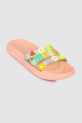 Coral Cute Girls Slide Slipper with Melon 950370A-22 SS22